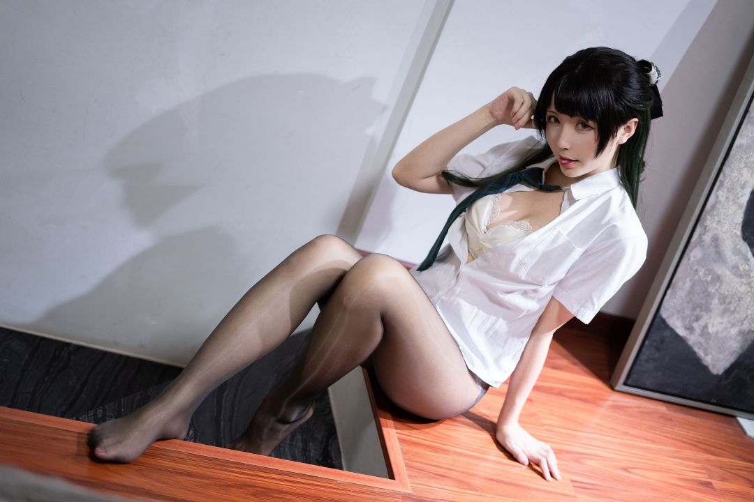 [COS写真]星之迟迟–JK-绿插图3